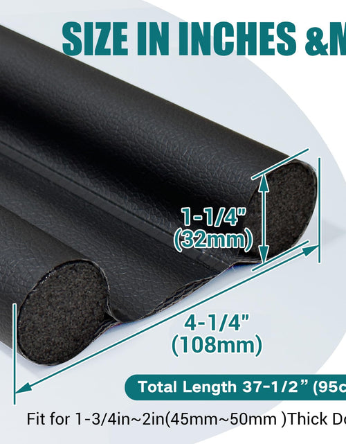 Load image into Gallery viewer, Protalwell Door Draft Stopper Brown Under Door Insulator Fits 1-3/4" Doors
