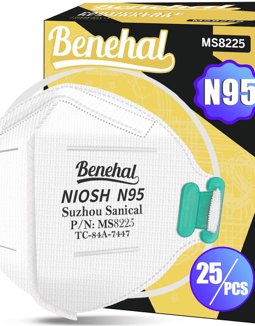 Load image into Gallery viewer, benehal NIOSH Approved N95 Particulate Respirators Mask White Pack of 25
