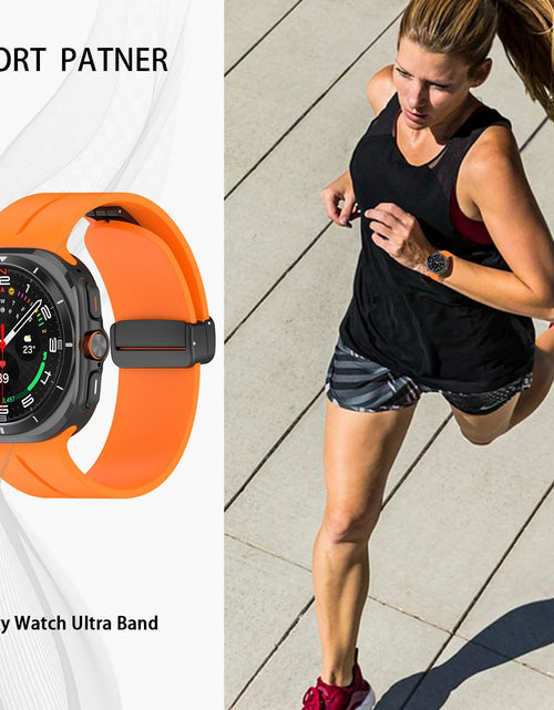 Load image into Gallery viewer, GOLDTOLUCK Affinity Silicone Sport Band Samsung Galaxy Watch 7 Ultra Pink 47mm
