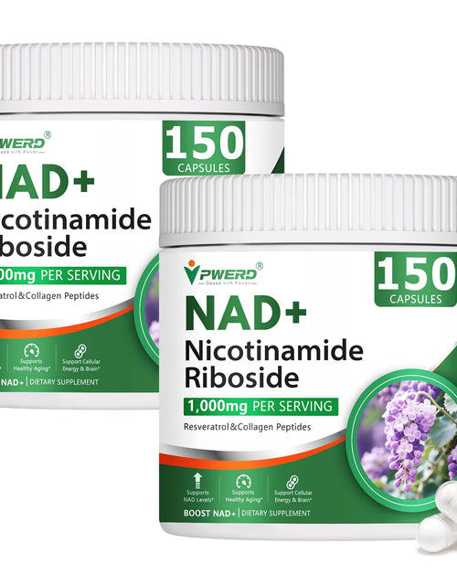 Load image into Gallery viewer, BestBy02/27 PWERD NAD+ Trans Resveratrol 1000mg 150 Capsules Supplement
