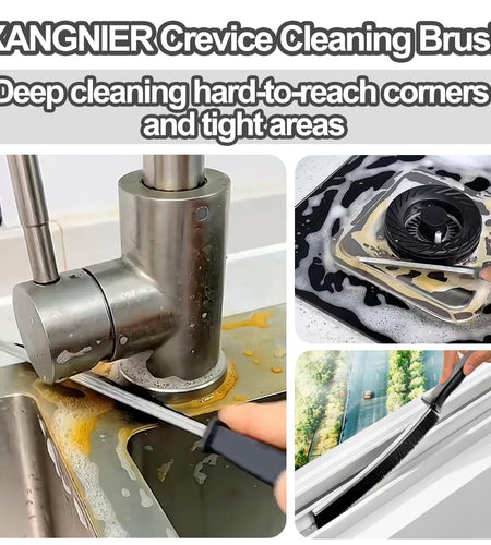 XANGNIER Hard Bristle Crevice Cleaning Brush 3 Pcs Multicolor