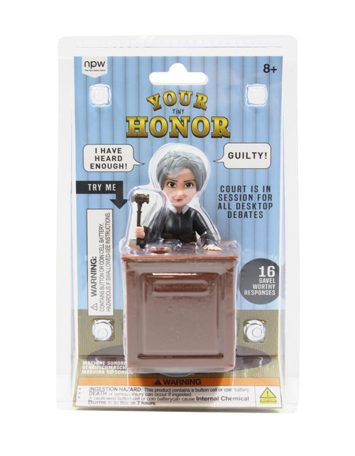 Load image into Gallery viewer, NPW Your Honor Talking Judge Gavel Sound Machine Prank Toy Novelty
