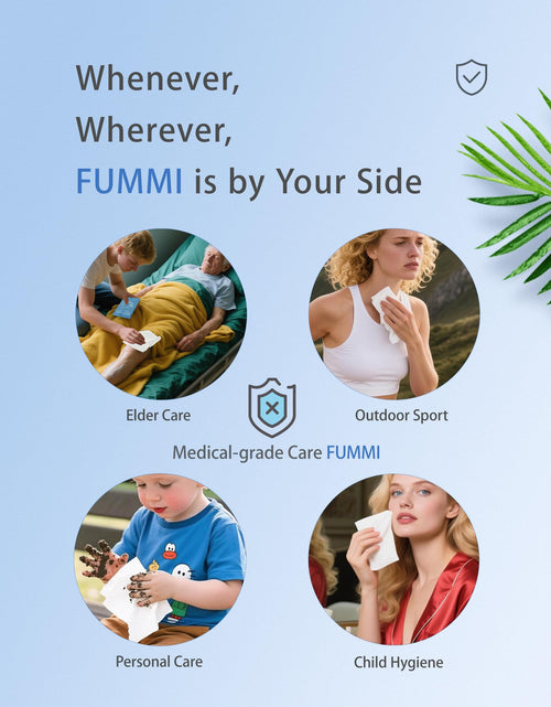 Load image into Gallery viewer, FUMMI 300 Pack Large Body Wipes Moisturizing No Rinse Bath Wipes Unscented

