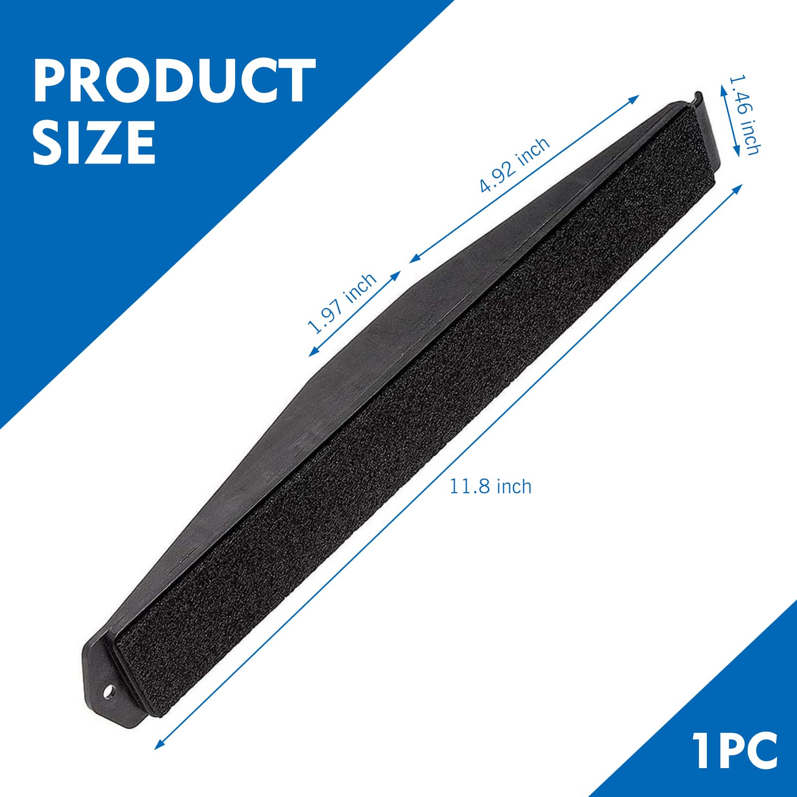 Downhill Cabin Air Filter Cover Plate w/ 2 Screws for Chevy Silverado 3500 Black