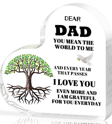 AmazerPad Gifts For Dad Acrylic Puzzle Plaque Desk Decor 5.1x5.1 In Cool Dad