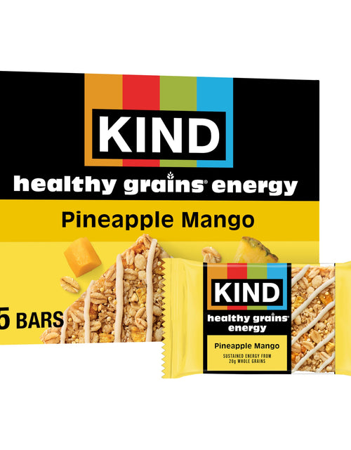 Load image into Gallery viewer, BestBy01/26 KIND Healthy Grains Energy Bars Pineapple Mango 7.1oz 5 Ct
