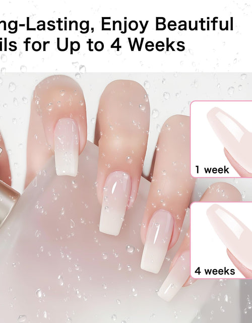 Load image into Gallery viewer, Creaglam Short Square Nail Tips 240Pcs Clear Acrylic 12 Sizes Soft Gel
