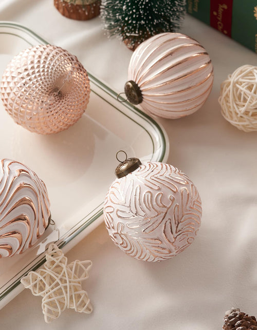 Load image into Gallery viewer, 12 Pcs Pink Christmas Tree Ornaments Shatterproof Balls Holiday Decor

