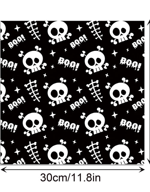 Load image into Gallery viewer, Halloween Scrapbook Paper 24 Sheets 11.8x11.8 Black &amp; White Double-Sided

