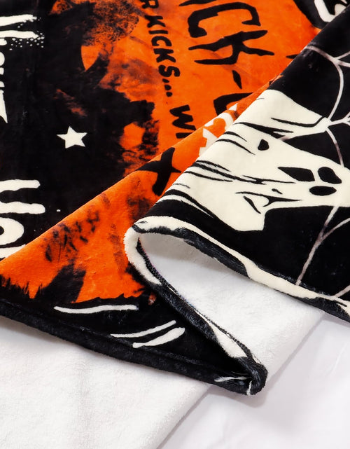 Load image into Gallery viewer, Tupmnbry Halloween Pumpkin Ghost Cat Throw Blanket Flannel 50x60

