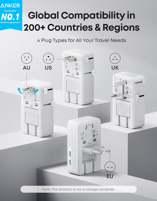 Load image into Gallery viewer, Anker Nano Travel Adapter (5-in-1, 20W, 1-Pack)
