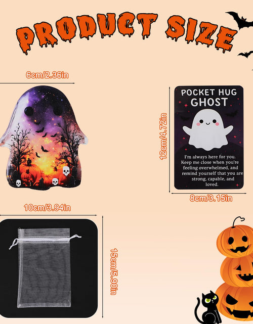 Load image into Gallery viewer, Generic Ghost Pocket Cards Halloween Comfort Black Inspirational Card A
