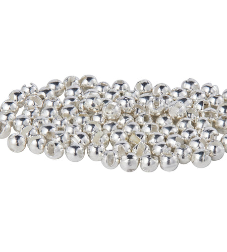 JUIFUTIME Tungsten Slotted Fly Tying Beads 4.0mm Black Nickel 100pcs
