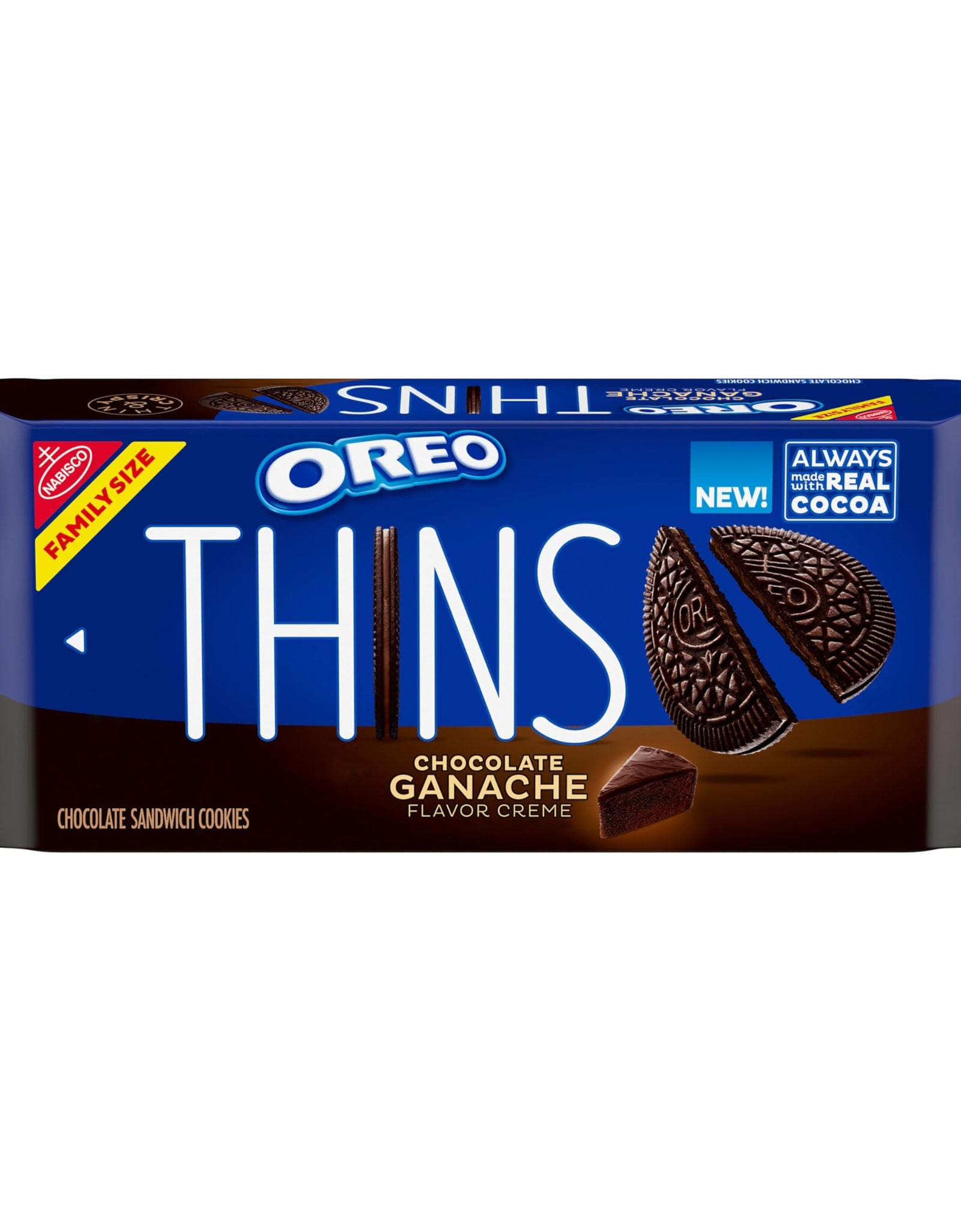 BestBy05/26 OREO Thins Chocolate Ganache Creme Sandwich Cookies 10 Count
