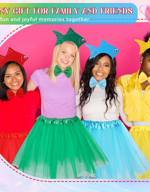 Load image into Gallery viewer, Shyyween 12 Pcs Halloween Sea Fish Costume Headband Tutu Bow Tie Size One Size
