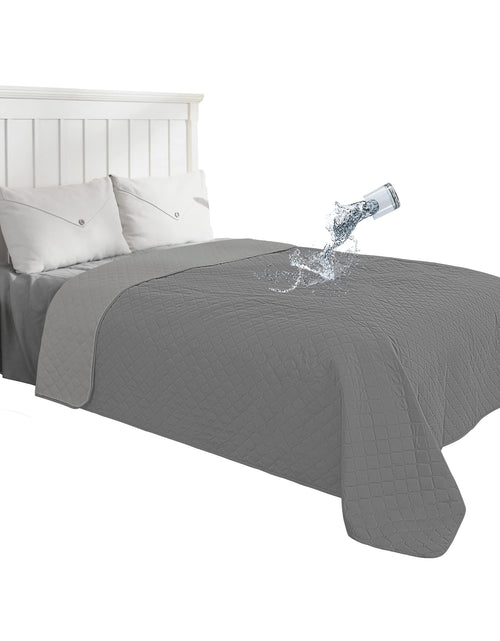 Load image into Gallery viewer, Easy-Going Waterproof Reversible Dog Bed Cover 68x86 Gray/Light Gray
