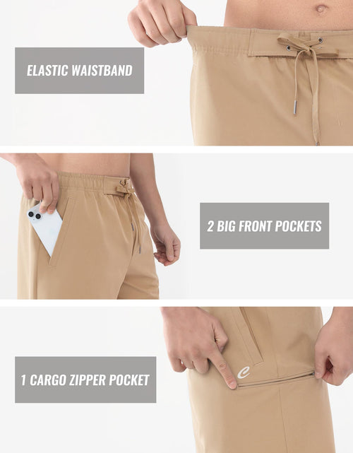 Load image into Gallery viewer, Cosmolle Hiking Cargo Shorts Quick Dry Stretch Lightweight Brown Size M
