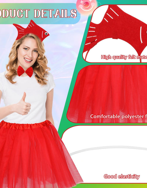 Load image into Gallery viewer, Shyyween 12 Pcs Halloween Sea Fish Costume Headband Tutu Bow Tie Size One Size
