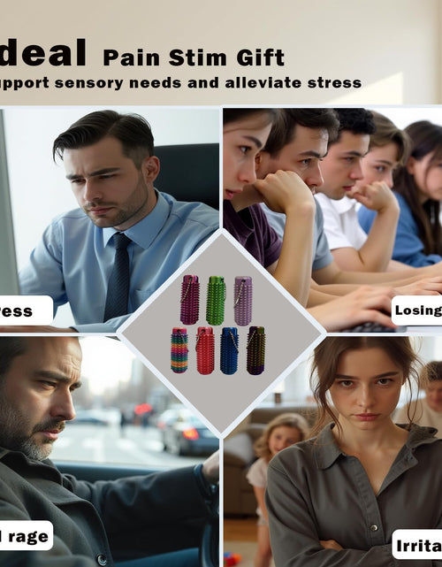 Load image into Gallery viewer, VeiDynoA Ouchies Pain Fidget Toy 3D Printed Anxiety Relief Rainbow Keychain
