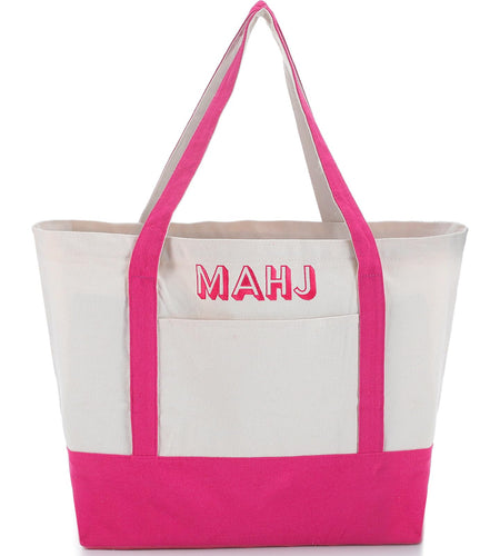 Sunnymove Extra Large American Mahjong Tile Bag Pink 25.2x14.17x9.06 in