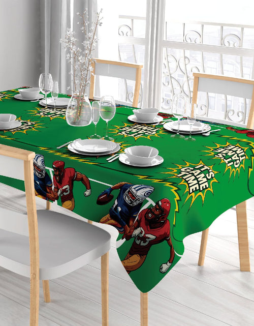 Load image into Gallery viewer, Bambluby Football Party Tablecloth 3 Pack 108x54in Comic Style Disposable
