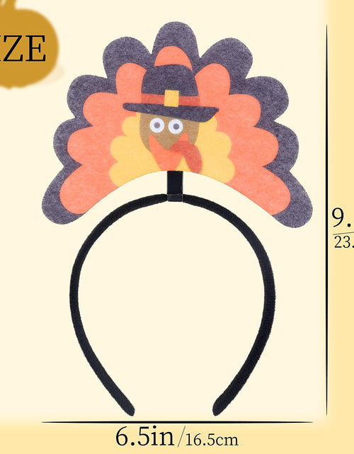 Load image into Gallery viewer, Doneace Thanksgiving Turkey Headband Women Fall Party Costume Hair Accessory
