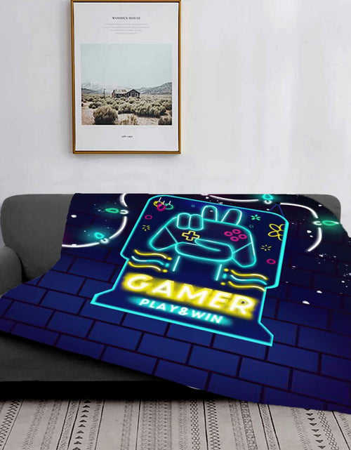 Load image into Gallery viewer, Textattr20 Flannel Gaming Throw Blanket Soft Fleece 50x60 Inches Mt-01
