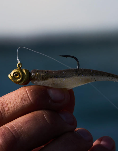 Load image into Gallery viewer, Northland Smeltinator Jig Head Bass Fishing Lure 3-Pack 1/8oz 5/0 Hook
