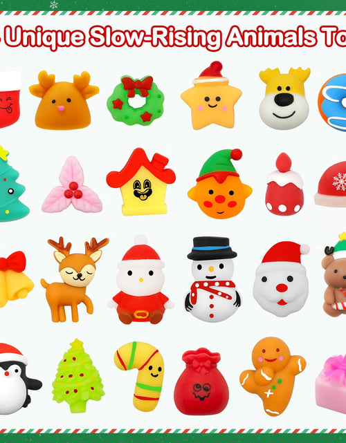 Load image into Gallery viewer, Govetom 2025 Mochi Squishy Advent Calendar 24 Days Multi-color Stress Toys
