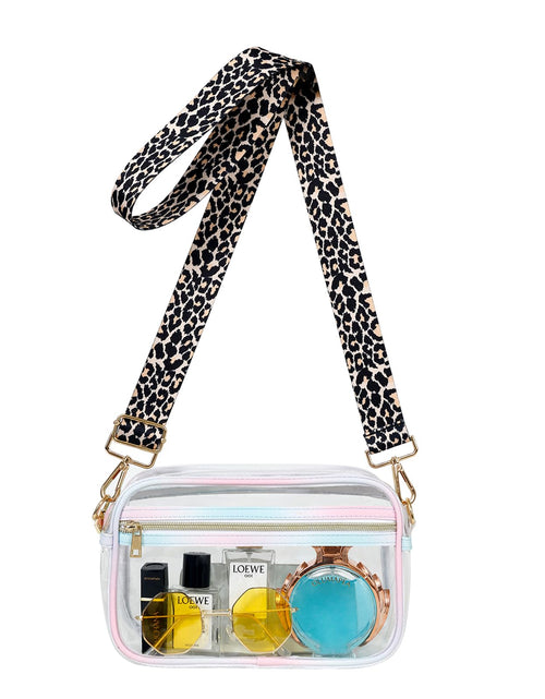 Load image into Gallery viewer, HANXIUCAO Clear Small Crossbody Bag for Women Fashionable TPU+PU
