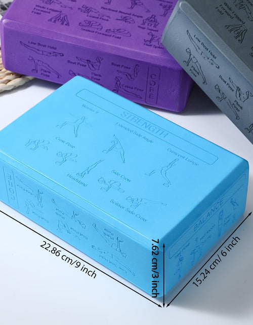 Load image into Gallery viewer, Halloscume Cork Yoga Blocks 2 Pack High Density Non Slip Teal Color
