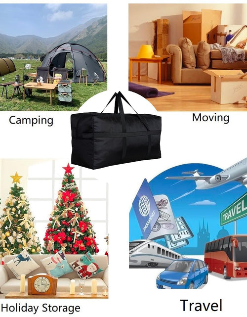 Load image into Gallery viewer, DoYiKe Extra Large Foldable Travel Duffle Bag Turquoise 35"L x 11.8"W x 19"H
