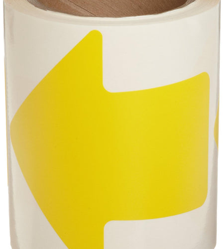 Brady 121046 Nonabrasive Arrow Floor Marking Tape 2" Yellow 100/Roll