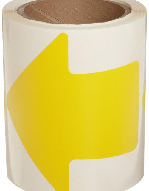Load image into Gallery viewer, Brady 121046 Nonabrasive Arrow Floor Marking Tape 2" Yellow 100/Roll
