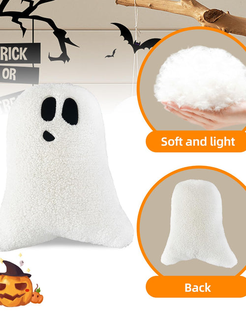 Load image into Gallery viewer, WSARZAHE Halloween Ghost Decorative Throw Pillow Flannel 11.76x7.8 Inch
