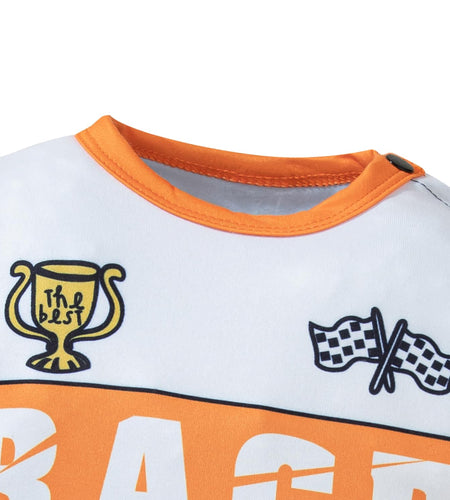 Yruiz Toddler Halloween Race Car Driver Costume Outfit Hat Orange Size 18-24M