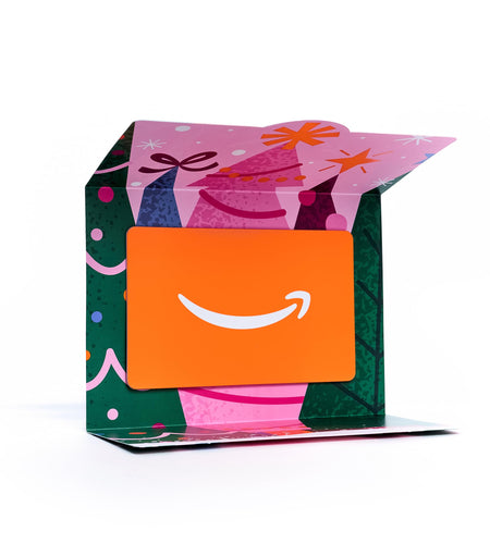 Amazon Gift Card Mini Envelope Festive Trees Christmas