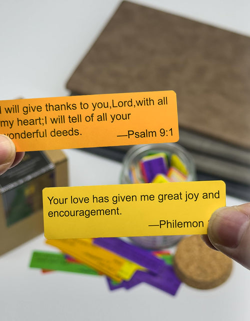 Load image into Gallery viewer, Bible Verse Jar 108 Scripture Stickers Personalized Christian Gift for Women Mom
