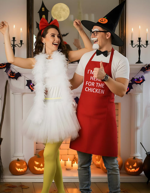 Load image into Gallery viewer, Apragaz 10 PCS Chicken Couple Costume Set Multi Color One Size
