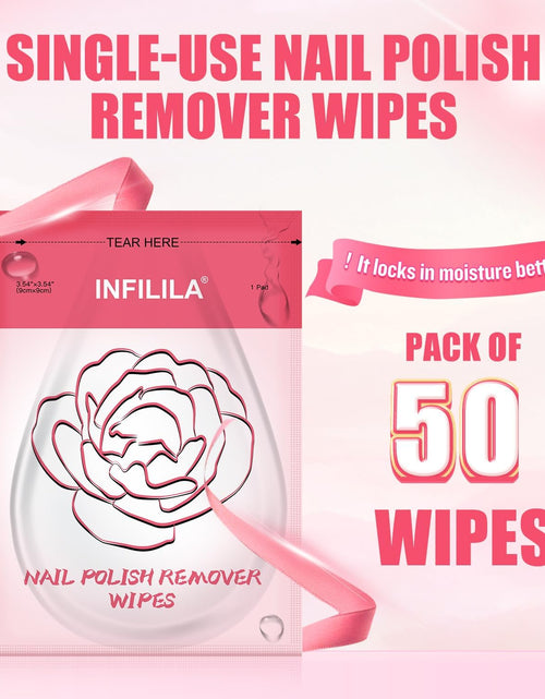 Load image into Gallery viewer, BestBy10/26 NXJ INFILILA Nail Polish Remover Pads Big Size 50 PCS
