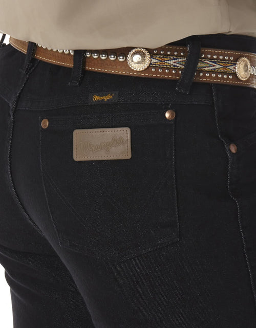 Load image into Gallery viewer, Wrangler Men's Cowboy Cut Slim Fit Boot Cut Jean Black Size 35W x 34L
