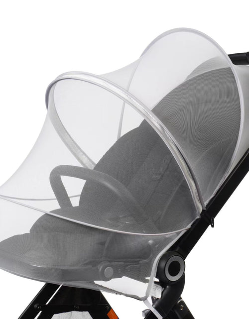 Load image into Gallery viewer, DUSHARKFUN Baby Mosquito Net Double Zipper Bassinet Stroller Cover White
