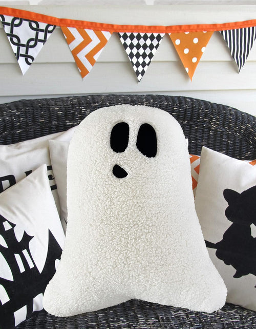 Load image into Gallery viewer, WSARZAHE Halloween Ghost Decorative Throw Pillow Flannel 11.76x7.8 Inch
