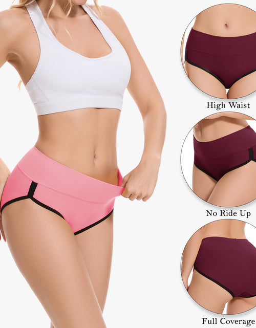 Load image into Gallery viewer, CAILECOTTON Womens Underwear Cotton Panties for Women Plus Size Panties Pack 2/5

