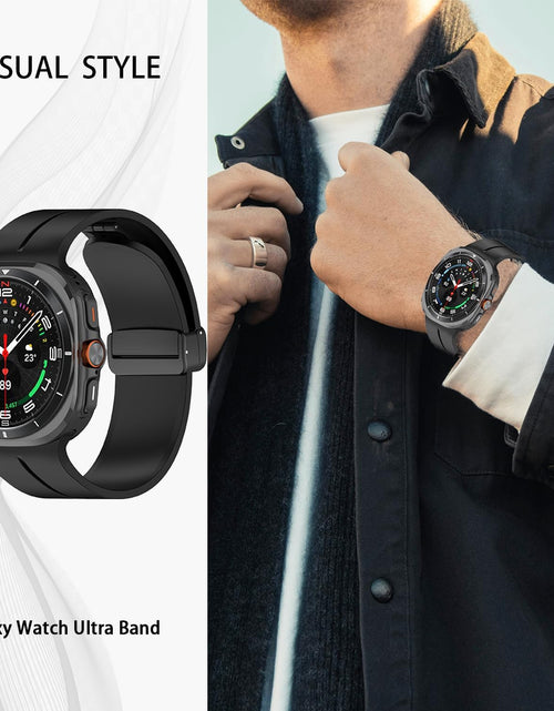 Load image into Gallery viewer, GOLDTOLUCK Samsung Galaxy Watch 7 Ultra 47mm Silicone Sport Band Cream Size 47mm
