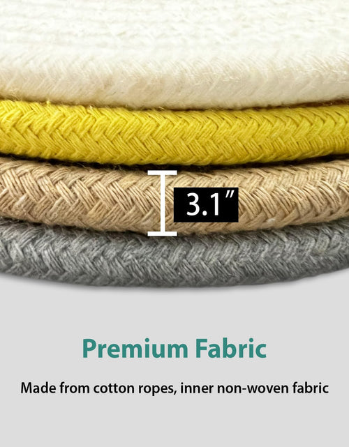 Load image into Gallery viewer, UKJENT Cotton Trivet Mats 4 Pcs Heat Resistant Pot Holders 7" &amp; 9" Multi Color
