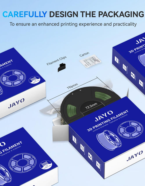 Load image into Gallery viewer, JAYO Rapid Matte PETG 3D Printer Filament 1.75mm Orange 1.1kg Spool
