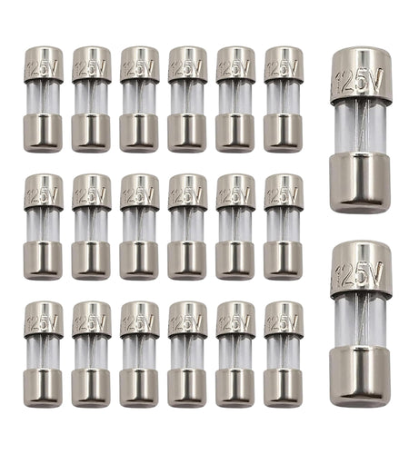 TWI Fuses Mini Christmas Light Strings Replacement Glass Fuses 3A 110V 125V 20pc