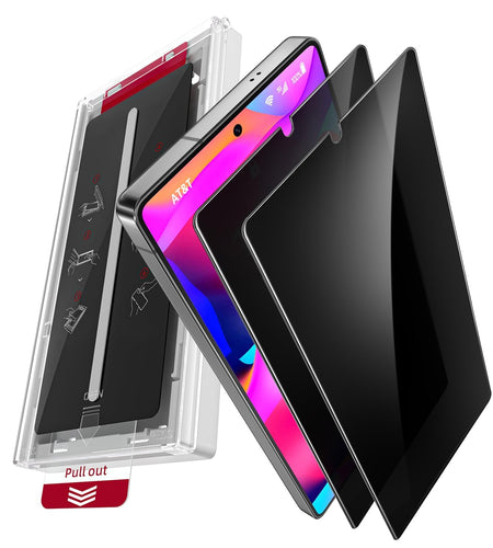 X-it 2-Pack Privacy Screen Protector Samsung Galaxy S24 9H Tempered Glass