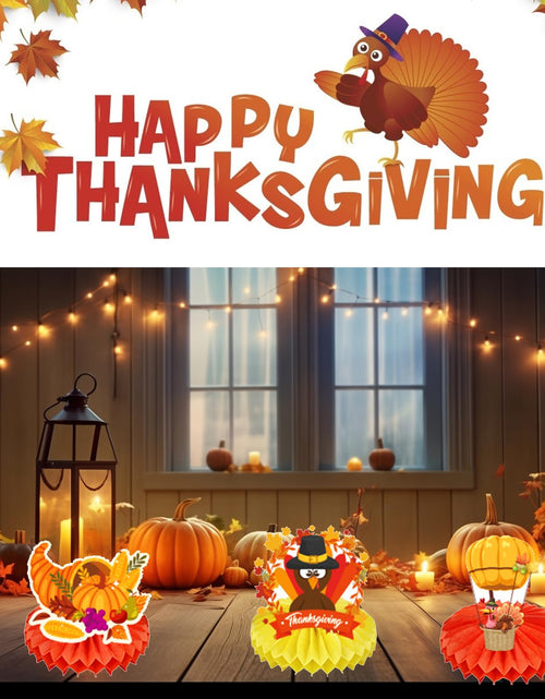 Load image into Gallery viewer, Qpout 9-Piece Thanksgiving Fall Party Table Centerpiece Decorations
